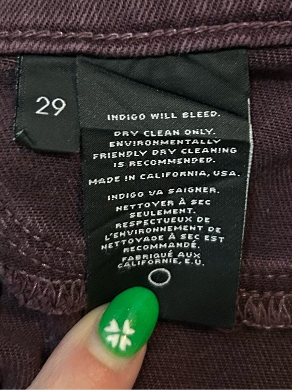 J Brand Super Skinny Pants Jeggings in Lacquered Pinot Wash (purple)- Size 29 - Picture 8 of 13